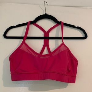 Lululemon Mesh Hot Pink Sports Bra